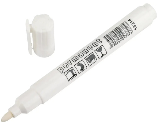 Permanentný popisovač so zloženým vrchnákom