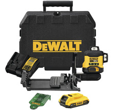 Sada laserovej vodováhy DeWalt s príslušenstvom a prepravným kufríkom