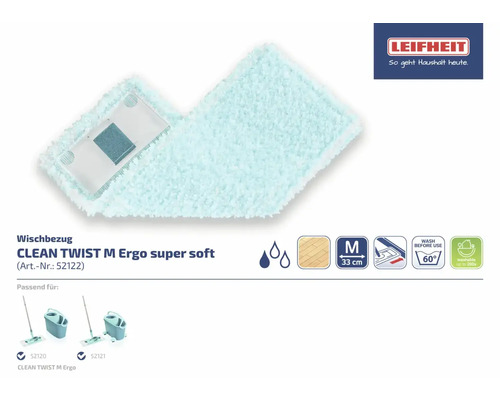 Mop CLEAN TWIST M Ergo super soft od spoločnosti Leifheit