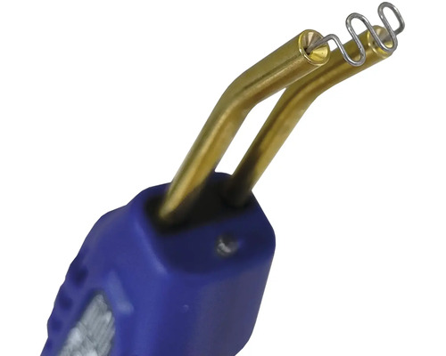 Horúcovzdušná rezačka s rezným drôtom a modrou rukoväťou