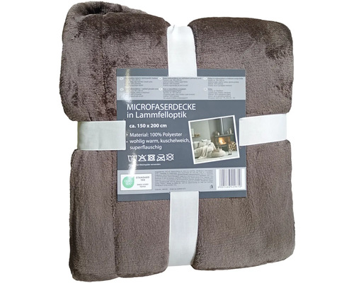Mikrovláknová deka so vzhľadom jahňacej srsti, cca 150 x 200 cm, materiál: 100 percent polyester