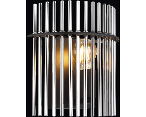 Nástenné svietidlo s tyčami a žiarovkou