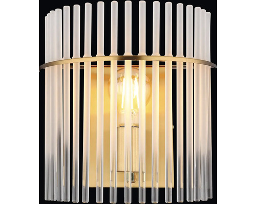 Nástenné svietidlo s transparentnými tyčami
