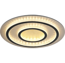 Okrúhle LED stropné svietidlo s koncentrickými kruhmi