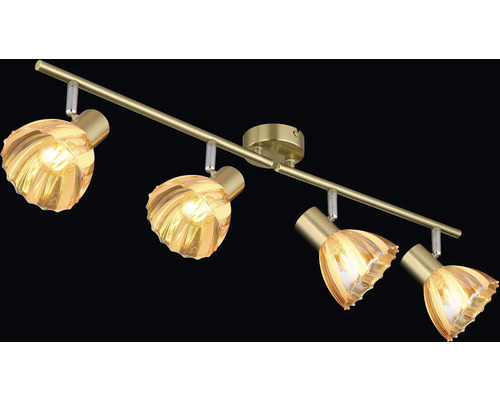 Stropné svietidlo so štyrmi reflektormi a tienidlami