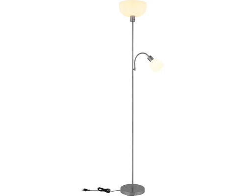 Stojacia lampa s ramenom na čítanie