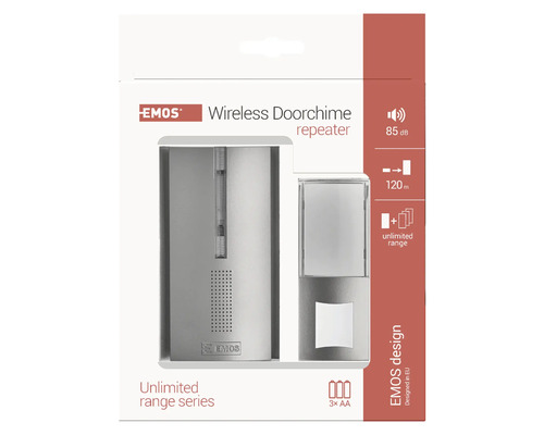 Balenie bezdrôtového zvončeka EMOS s opakovačom