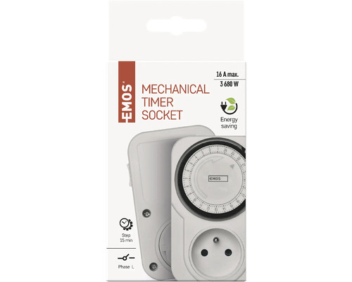 Emos mechanické spínacie hodiny do zásuvky