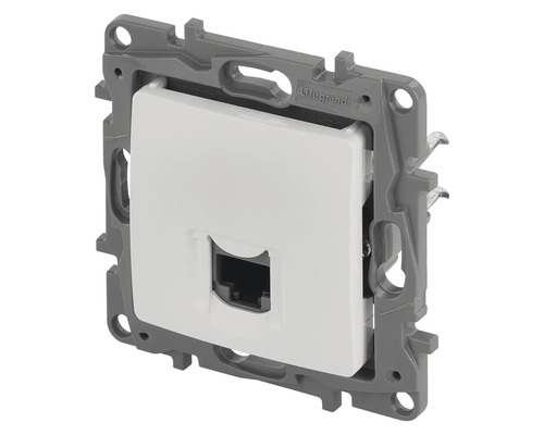 Dátová zásuvka Legrand s rámikom na montáž na stenu