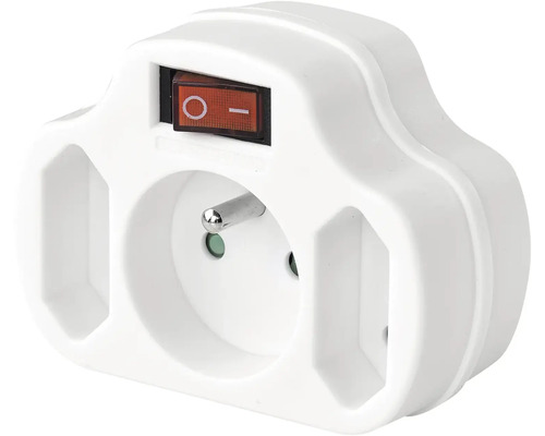 Adaptér zásuvky s vypínačom pre vnútorné použitie