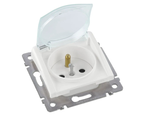 Zásuvka s odklápacím vekom, povrchová montáž