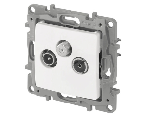 Multimediálna pripojovacia skrinka s tromi portami pre anténu, satelit a rádio