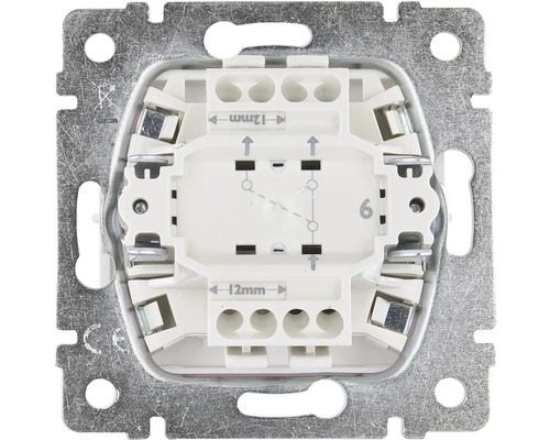 Spínač s kovovým rámom pre elektroinštaláciu