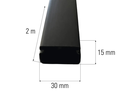 Dva metre dlhá plotovka s rozmermi 30 krát 15 milimetrov.