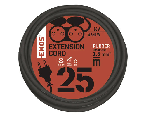 Predlžovací kábel navinutý, 25 metrov