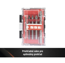 Sada vrtákov na sklo Pattfield v priehľadnom plastovom puzdre