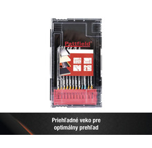 Sada pílových listov Pattfield v úložnom puzdre