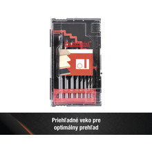 Sada Forstnerových vrtákov v plastovom kufríku