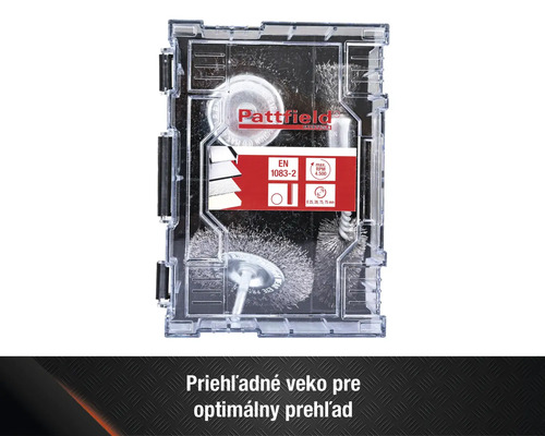 Sada drôtených kief Pattfield v plastovom puzdre