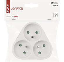 Adaptér Emos s tromi zásuvkami