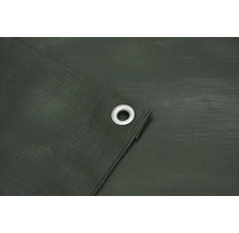 Detail krycej plachty s očkom