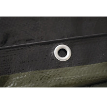 Detail plachty s okom