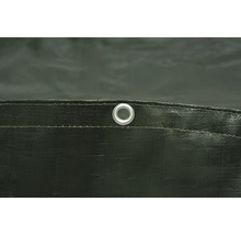 Detail tkanej plachty s očkom