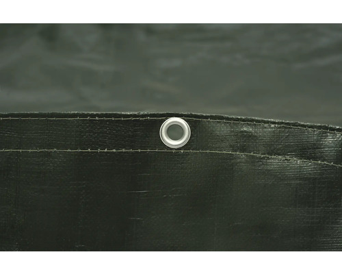 Detail tkanej plachty s očkom