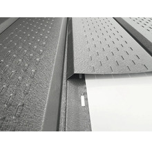 Detail perforovaných plechov pre strechy a fasády