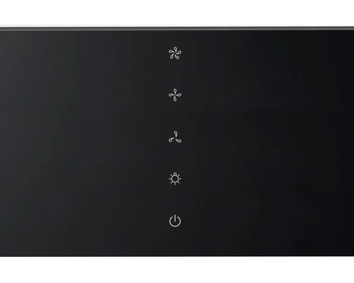 Ovládací panel odsávača pár s rýchlosťami ventilátora, svetlom a vypínačom