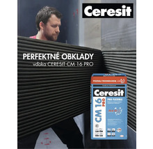 Použitie lepidla na obklady Ceresit CM 16 PRO pri pokládke obkladov