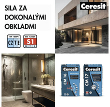 Lepidlo na obklady Ceresit pre dokonalé obkladanie v interiéri aj exteriéri.