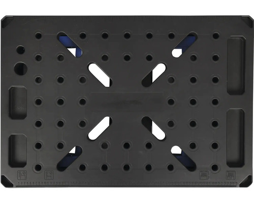 Pracovná doska s otvormi a výrezmi