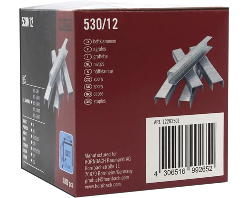 Balenie zošívacích sponiek 530/12