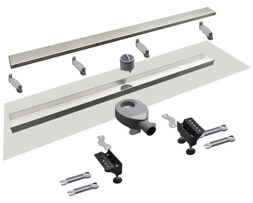 Komponenty kovového sprchového žľabu