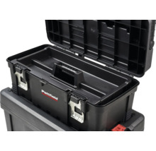 Otvorený box na náradie s vyberateľnou priehradkou