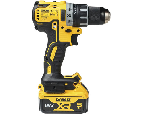 Akumulátorová vŕtačka Dewalt s 18 voltami a 5 ampérhodinami