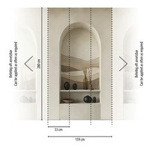 Detailný pohľad na bordúru s rozmermi 159 krát 280 centimetrov