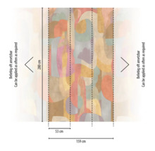 Tapeta s abstraktným vzorom s rozmermi 280 cm x 159 cm