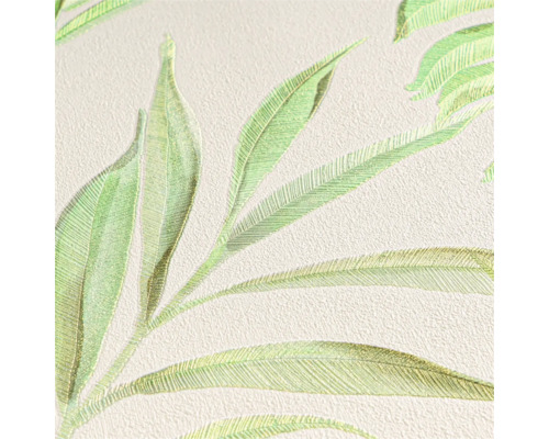 Detail tapety s motívom listov