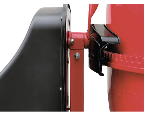 Detailný pohľad na miešačku betónu