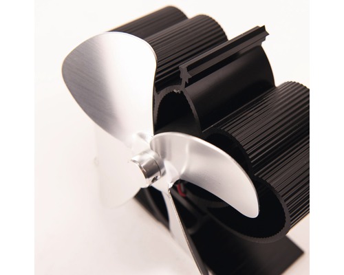 Ventilátor kachlí s tromi lopatkami