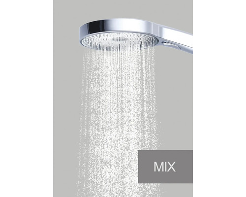 Sprchová hlavica s prúdom vody