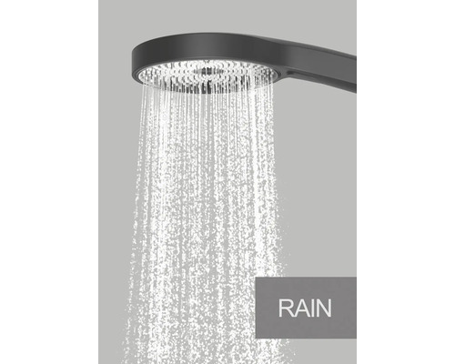 Dažďová sprcha s prúdom vody