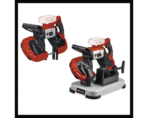 Dve píly na kov od spoločnosti Einhell, jedna s podstavcom