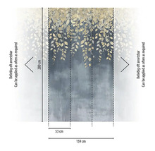 Rozmery vliesovej tapety s motívom listov