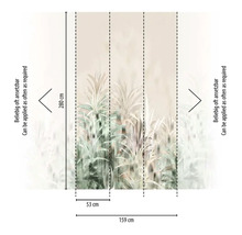 Tapeta s motívom tráv, rozmery 159 x 280 cm