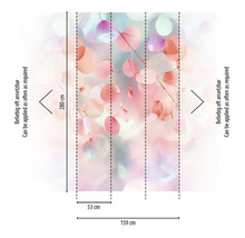Tapeta s kvetinovým vzorom a rozmermi