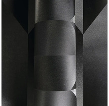 Rolka čiernej tapety s geometrickým vzorom