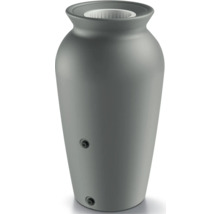 Sivý kvetináč v tvare vázy na vonkajšie použitie